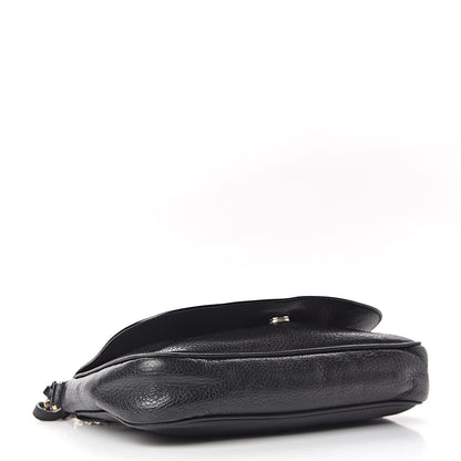 Gucci Pebbled Calfskin Medium Soho Flap Crossbody Black 4 of 11