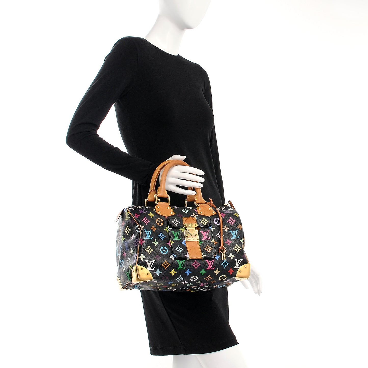 Monogram Multicolor Speedy 30 Black
