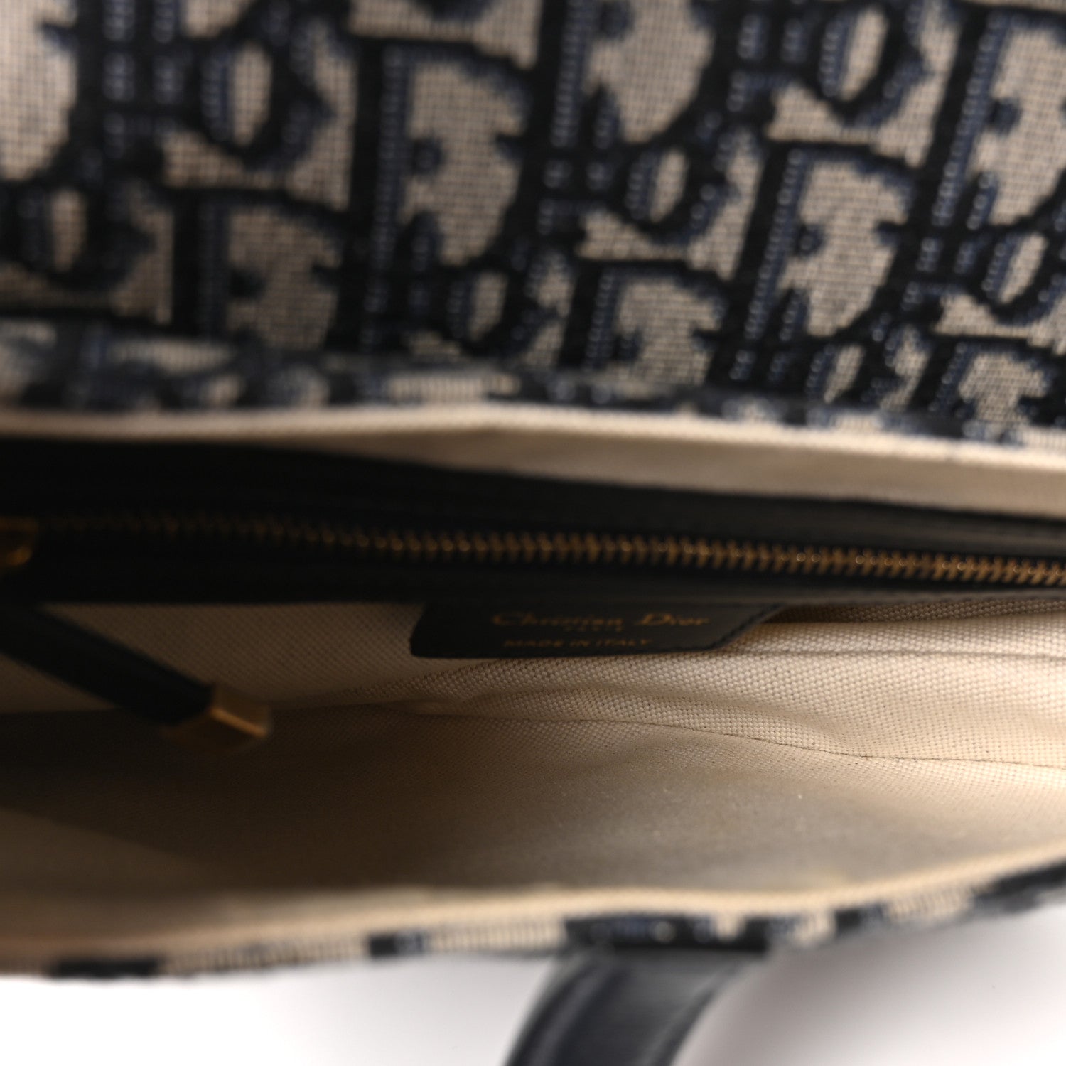Christian Dior Oblique Saddle Bag Blue 5 of 10