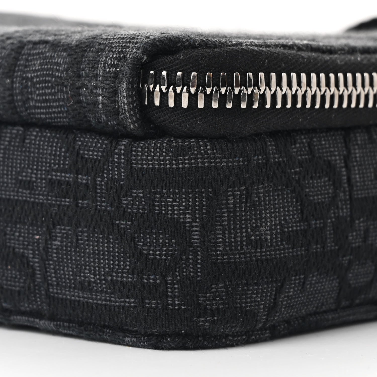 Christian Dior Oblique Zipped With Strap Pouch Blue Black 12 of 13
