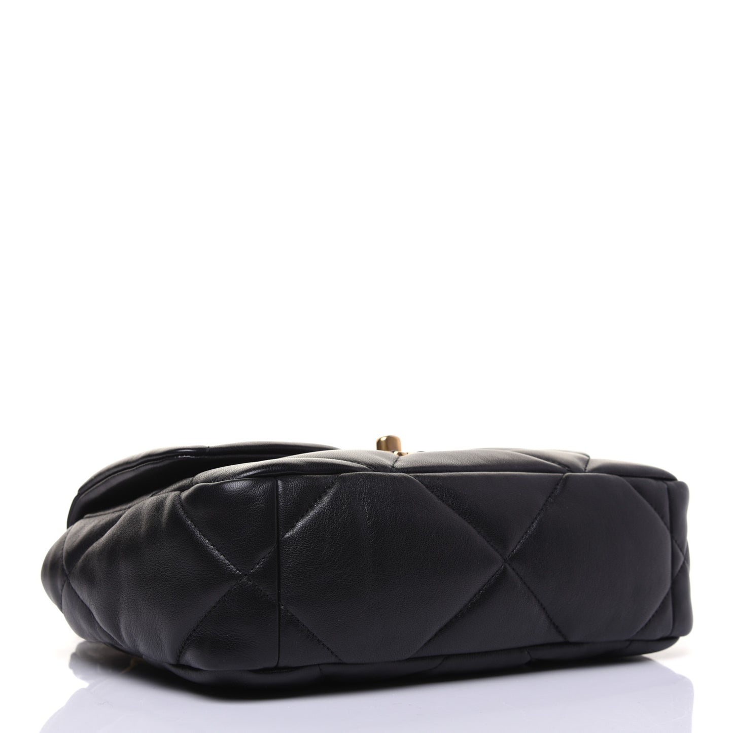 Lambskin Quilted Medium 19 Flap Black