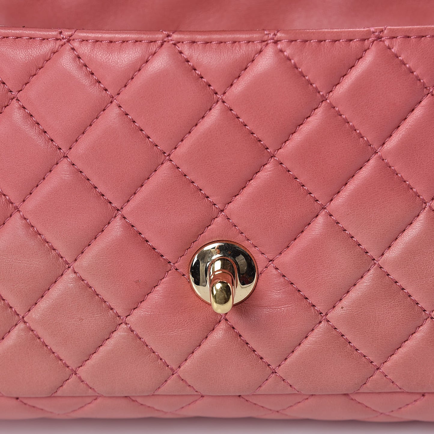 Lambskin East West Valentine Charms Flap Pink