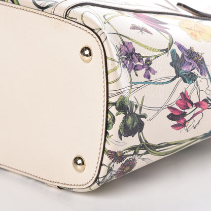 Gucci Calfskin Flora Infinity Small Nice Tote Off White 12 of 21