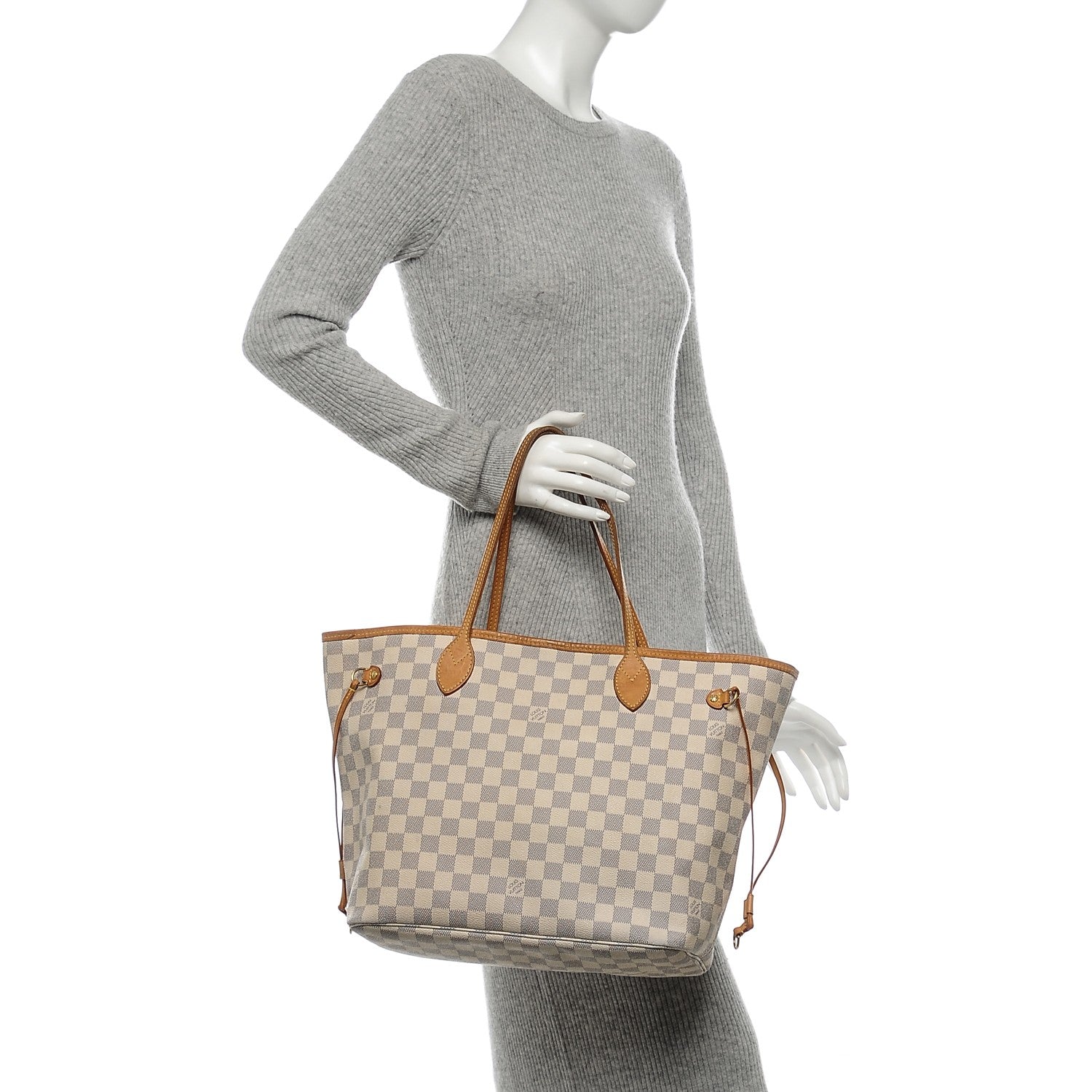 Louis Vuitton Damier Azur Neverfull MM 2 of 8