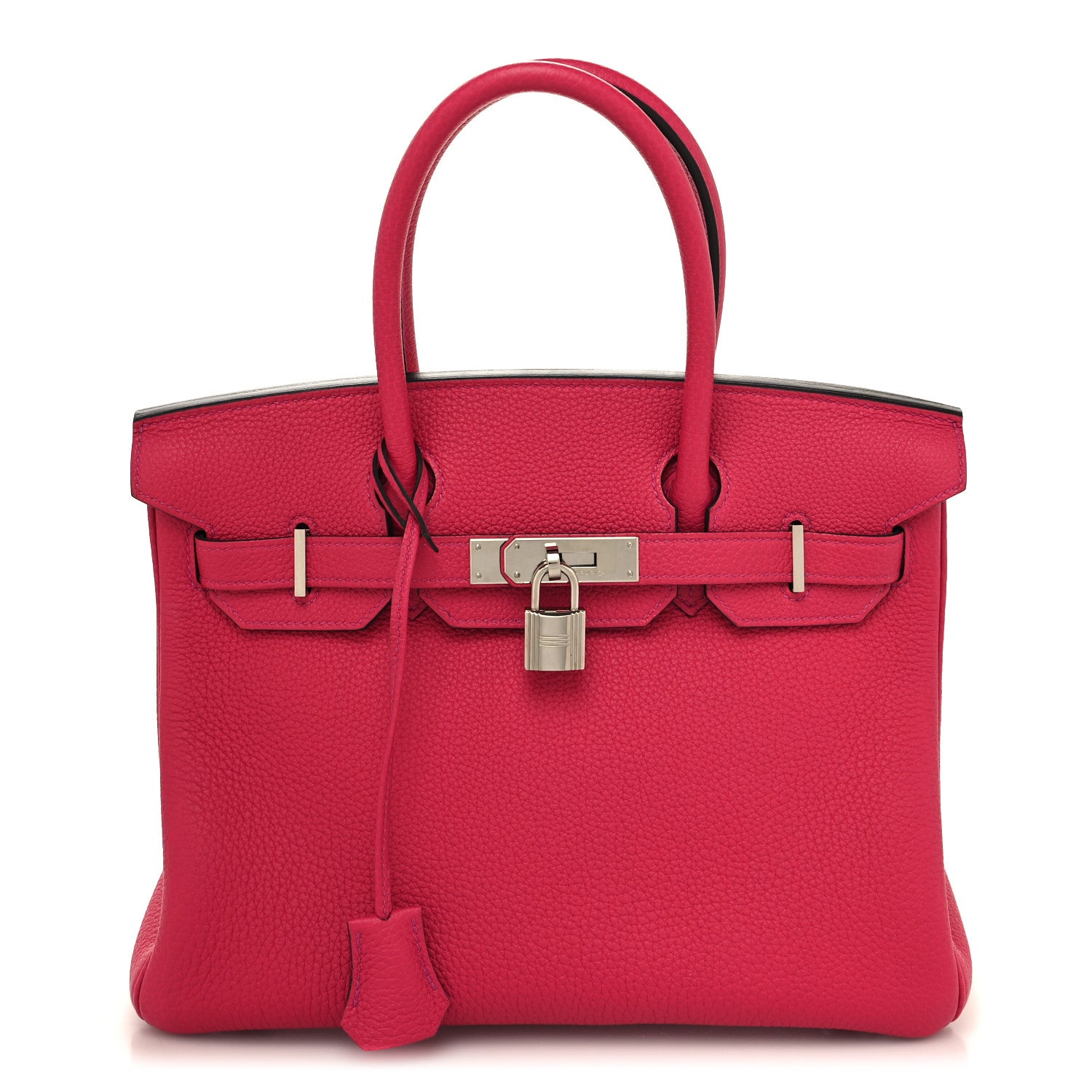 Hermes Togo Horseshoe Birkin 30 Rose Mexico Rose Pourpre 1 of 12
