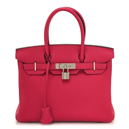 Hermes Togo Horseshoe Birkin 30 Rose Mexico Rose Pourpre 1 of 12