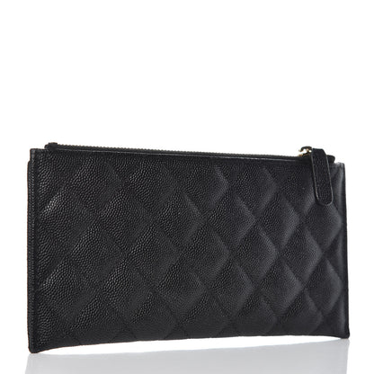 Chanel Caviar Quilted Classic Zip Pouch Black 3 of 9