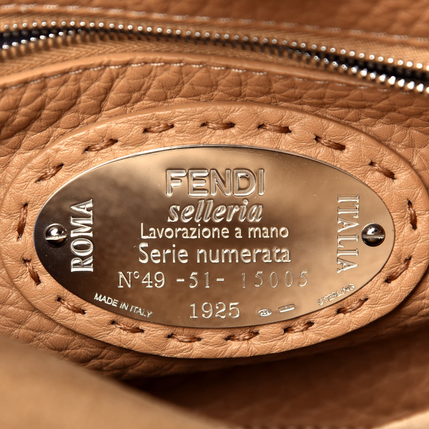 Cuoio Romano Selleria Elaphe Lace Up Mini Peekaboo Iconic Satchel Miele Scuro Natural