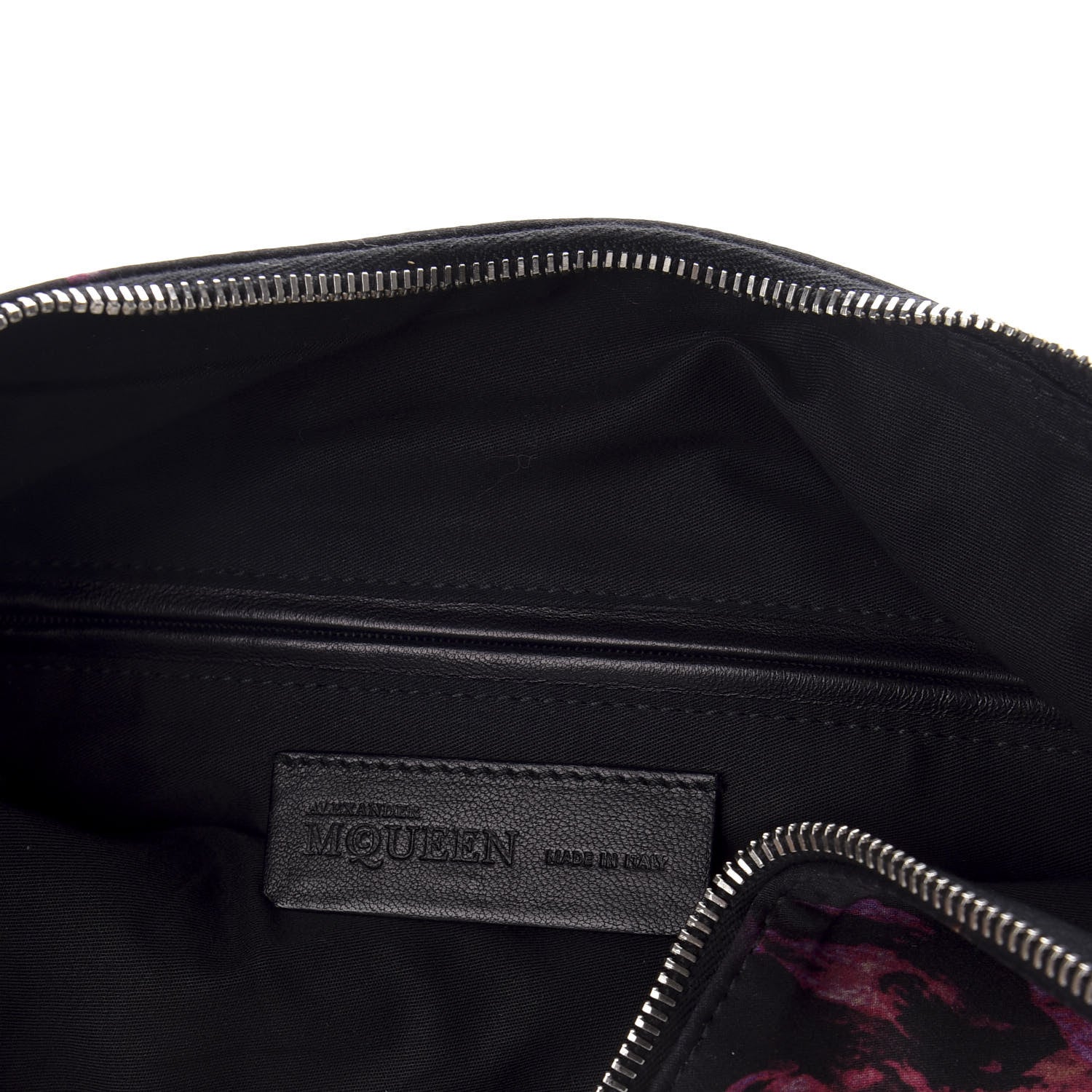 Alexander McQueen Silk Night Flowers De Manta Clutch Multicolor Black 6 of 7