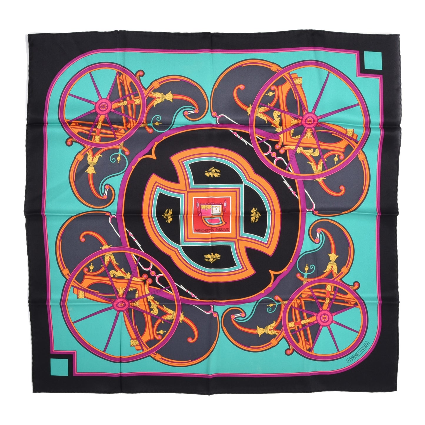 Silk Washington's Carriage Scarf 65