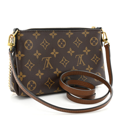 Louis Vuitton Monogram Pallas Clutch Black 3 of 14