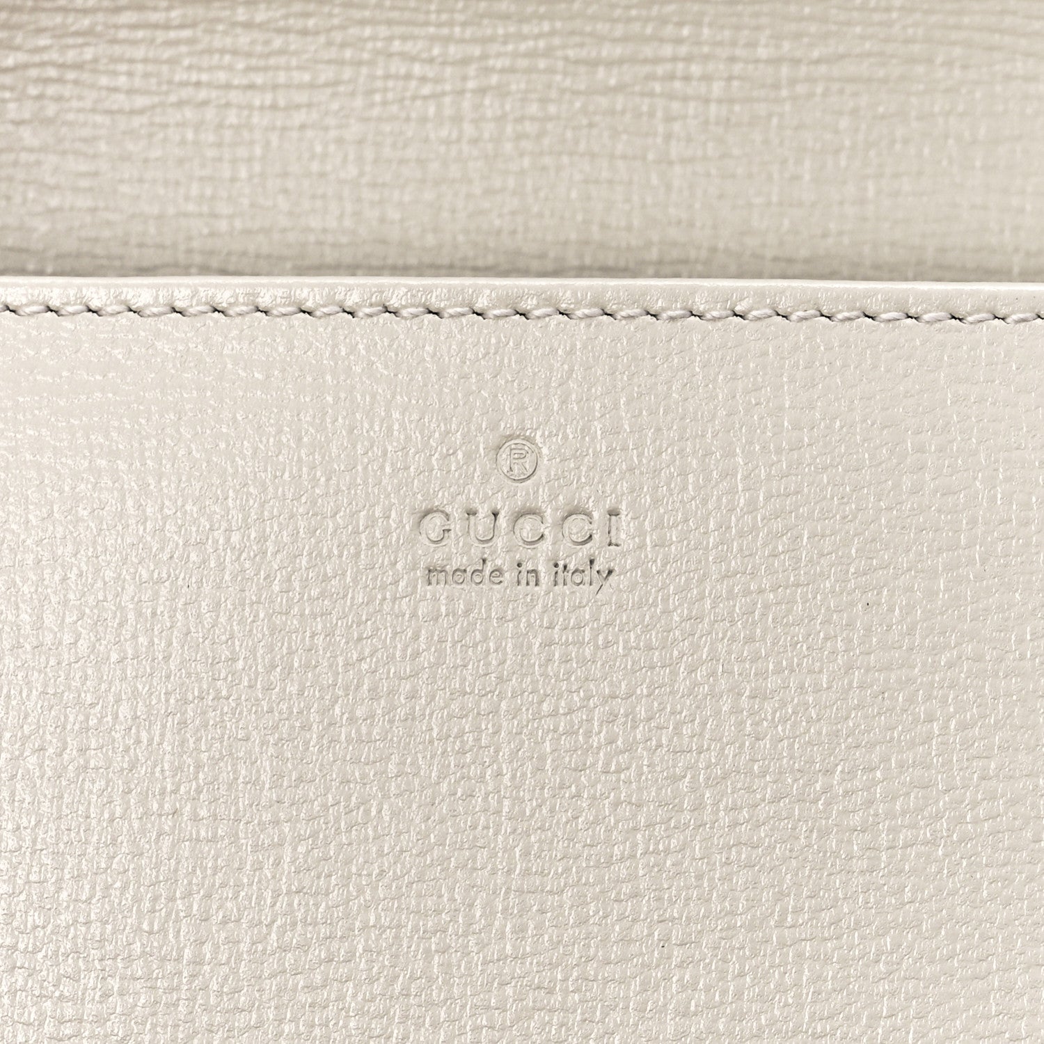 Gucci GG Supreme Monogram Azalea Calfskin Horsebit 1955 Wallet On Chain Beige Ebony Mystic White 5 of 10