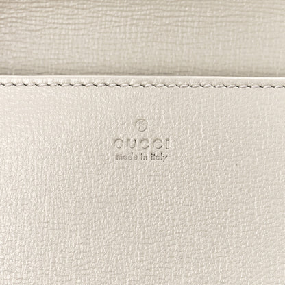 Gucci GG Supreme Monogram Azalea Calfskin Horsebit 1955 Wallet On Chain Beige Ebony Mystic White 5 of 10