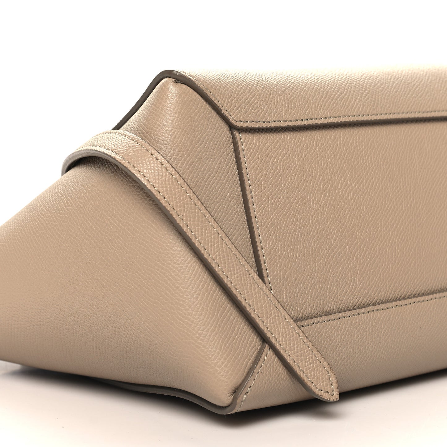 Grained Calfskin Micro Belt Bag Light Taupe