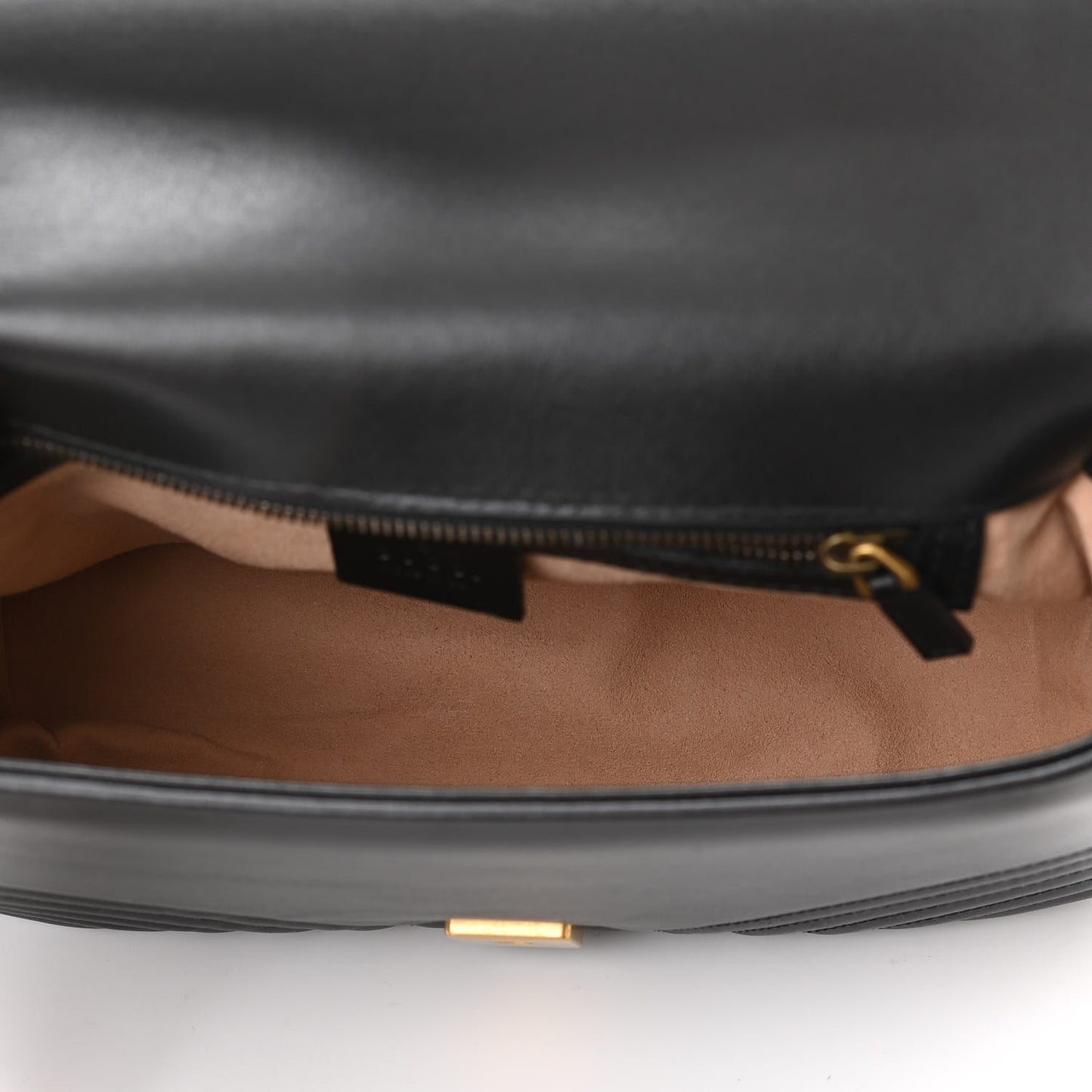 Calfskin Matelasse Small GG Marmont Top Handle Shoulder Bag Black