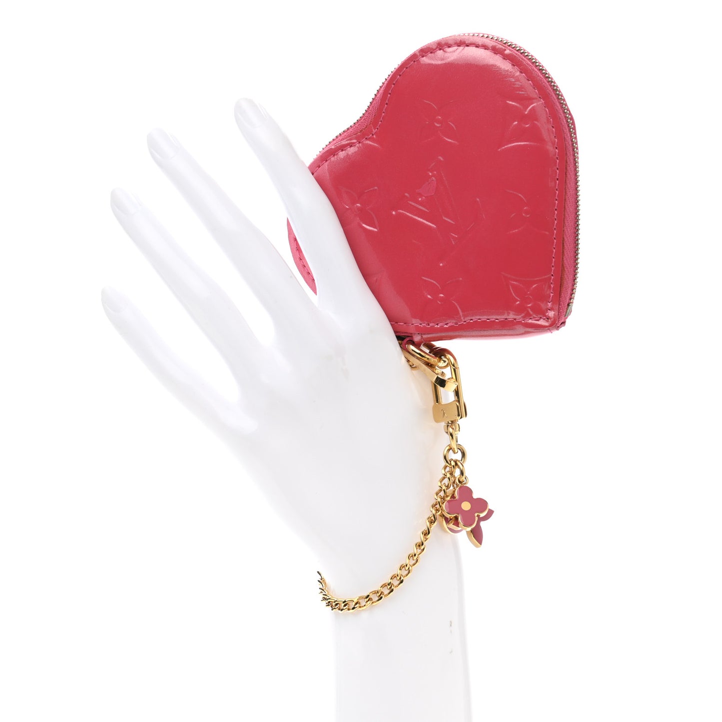 Vernis Heart Coin Purse Framboise