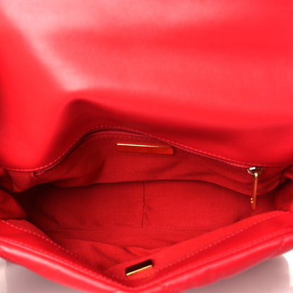 Chanel Lambskin Quilted Medium Chanel 19 Flap Red 5 of 10