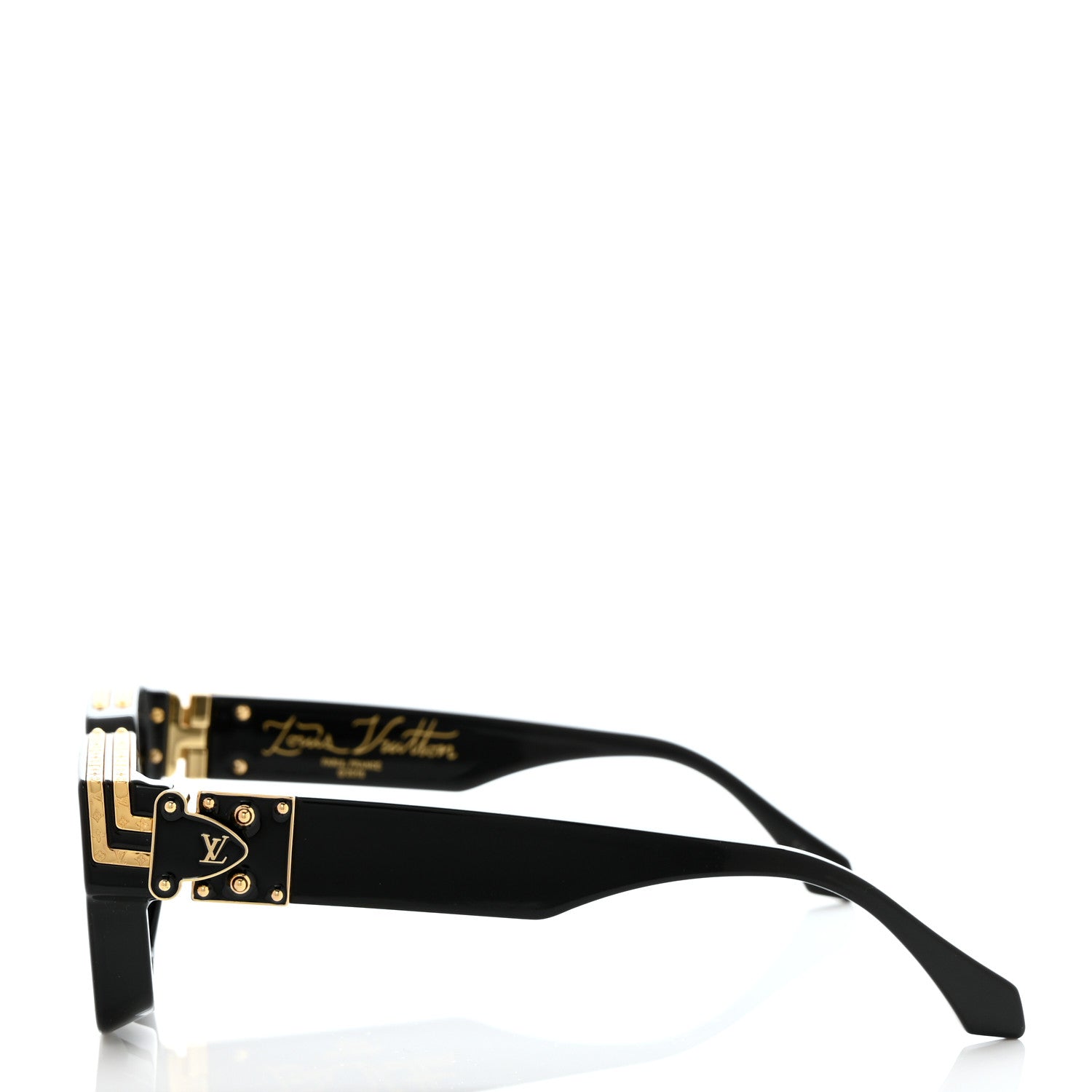 Louis Vuitton Acetate 1.1 Millionaires Sunglasses Z1165E Black 3 of 8