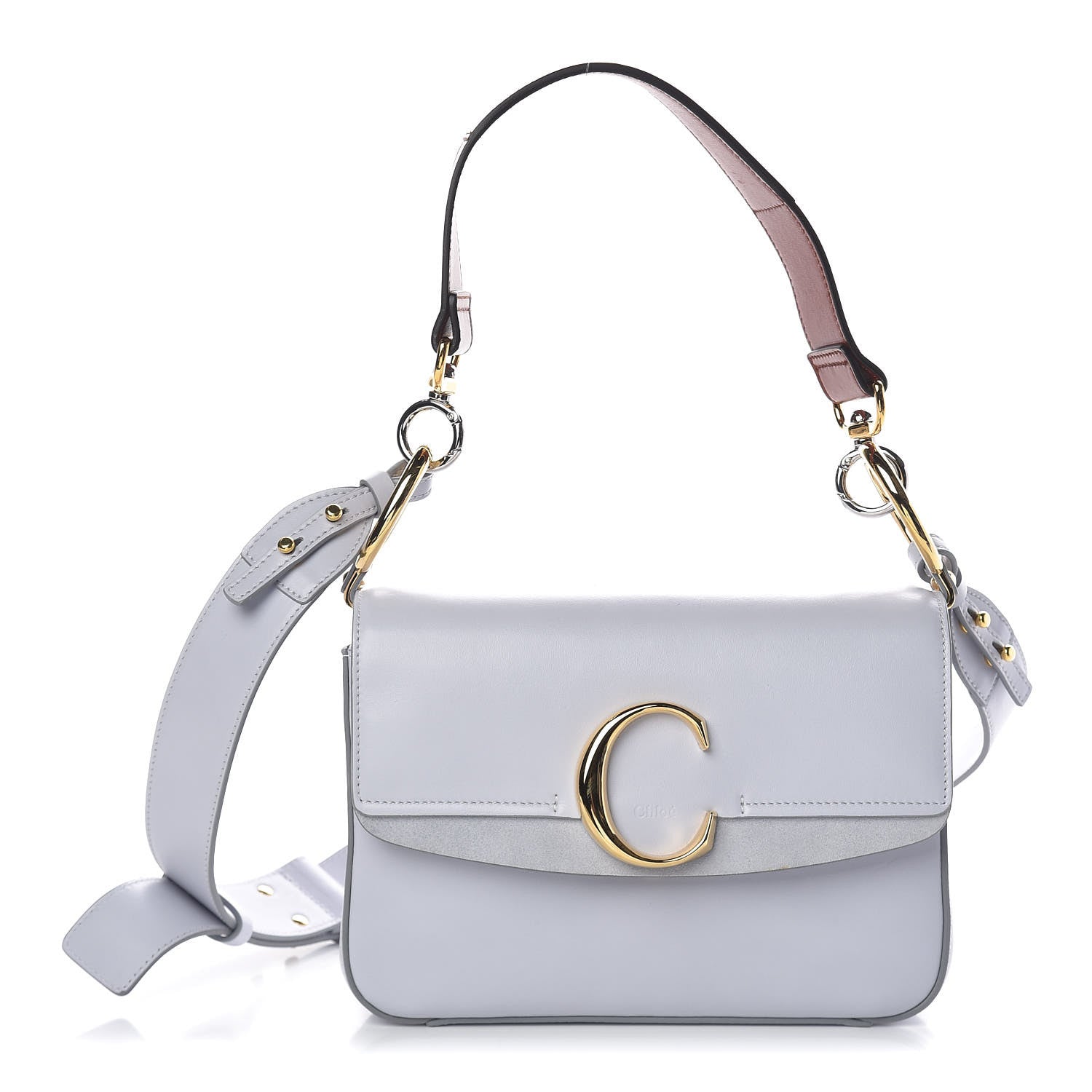 Chloe Calfskin Small C Double Carry Light Cloud 1 of 10