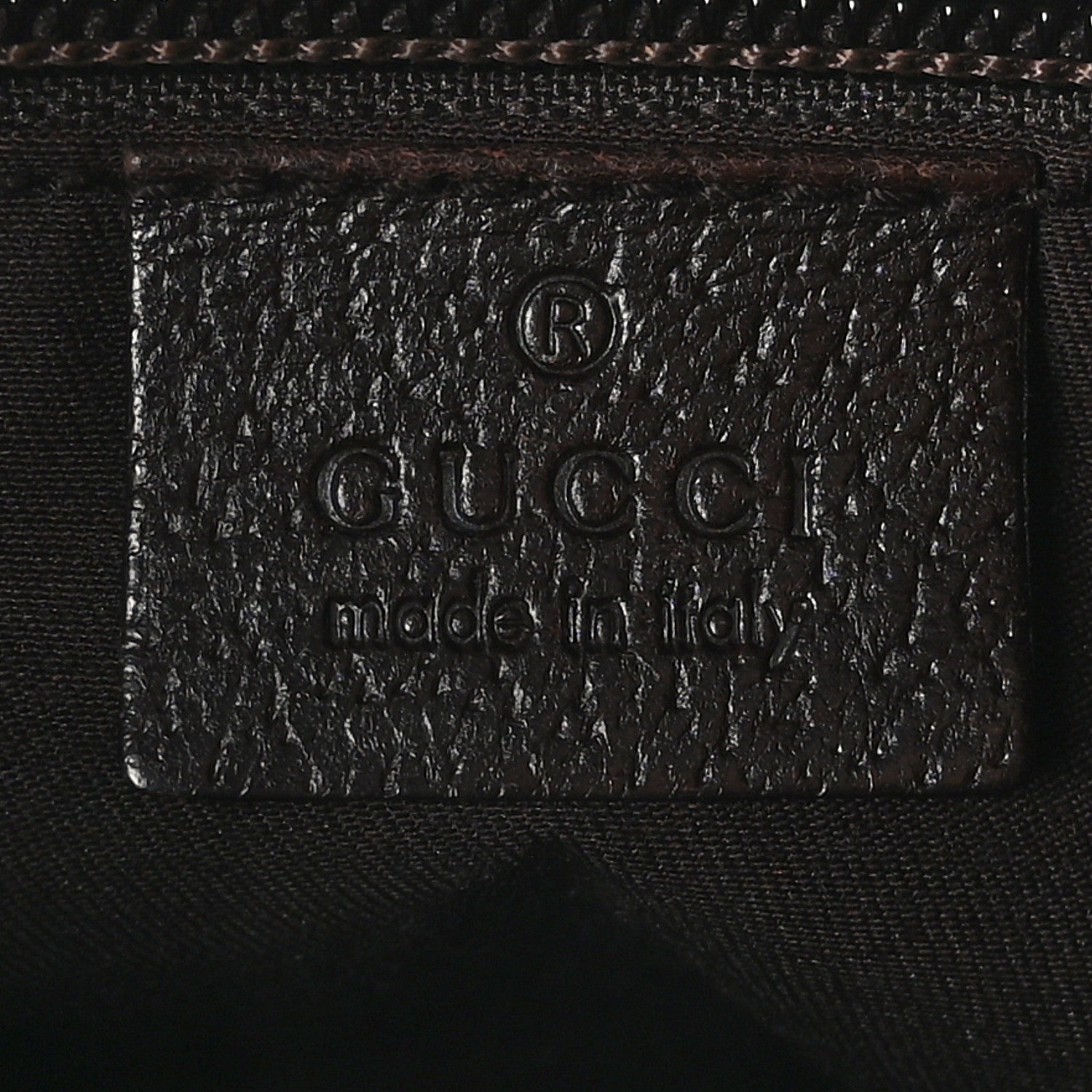 Gucci Monogram Web Medium Half Moon Hobo Dark Brown 6 of 10