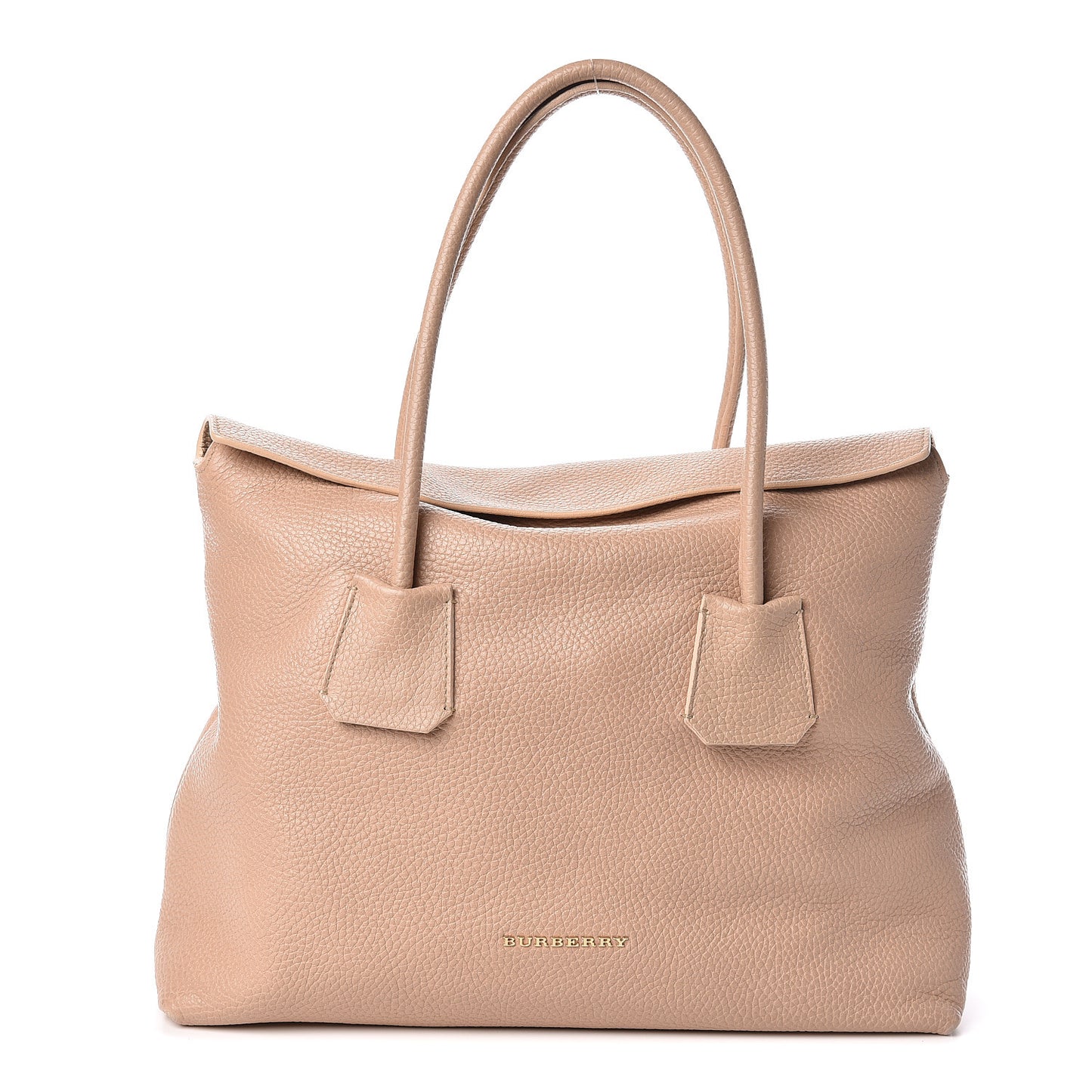 London Grainy Calfskin Medium Baynard Tote Light Nude