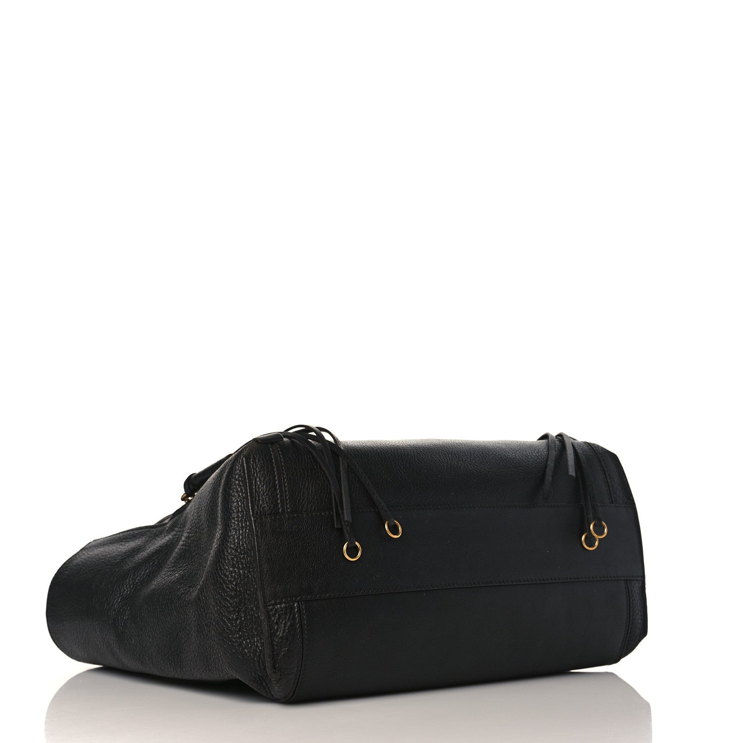 Chloe Smooth Calfskin Medium Milo Shopping Tote Black 4 of 13