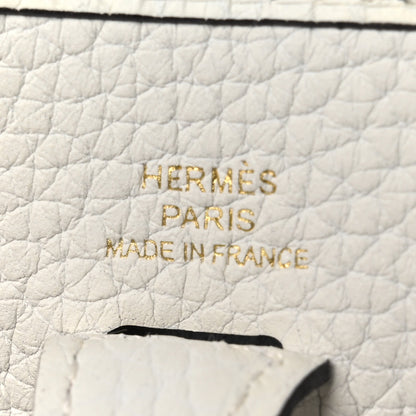 Hermes Taurillon Clemence Amazone Evelyne TPM New White 6 of 11