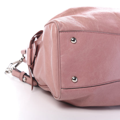 Miu Miu Vitello Lux Bow Tote Mughetto 8 of 13