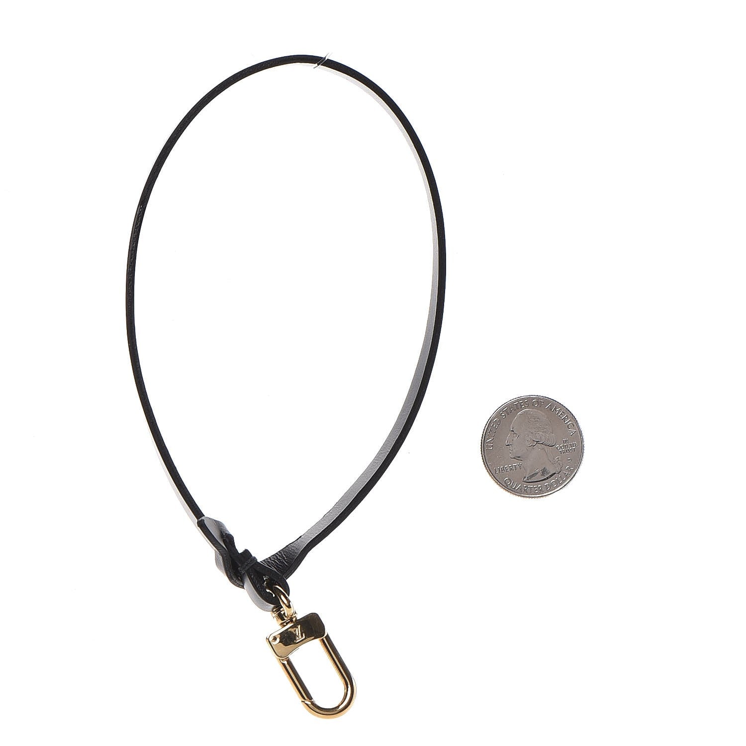 Louis Vuitton Calfskin Pochette Accessories Strap Black 2 of 2