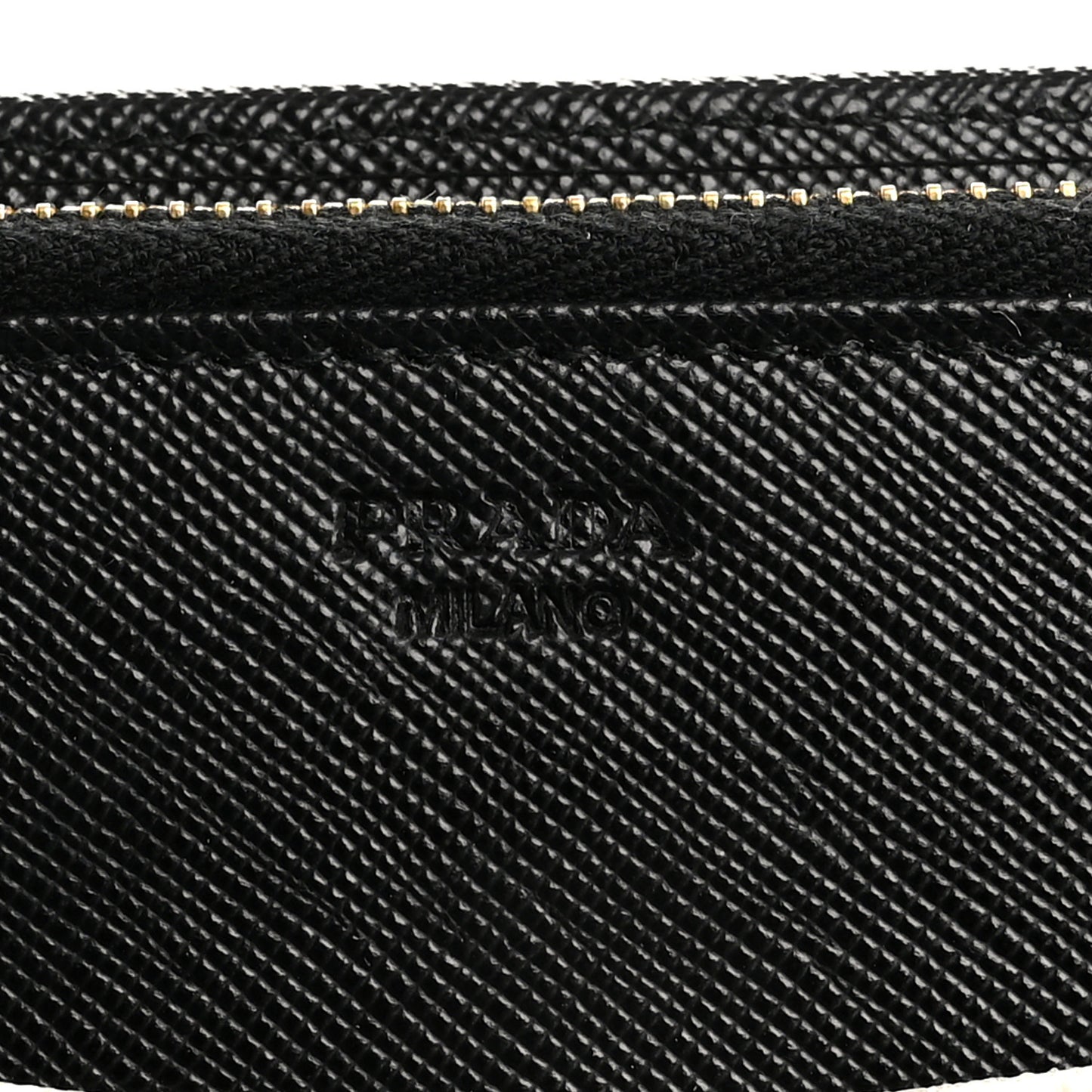 Saffiano Metal Continental Flap Wallet Black White
