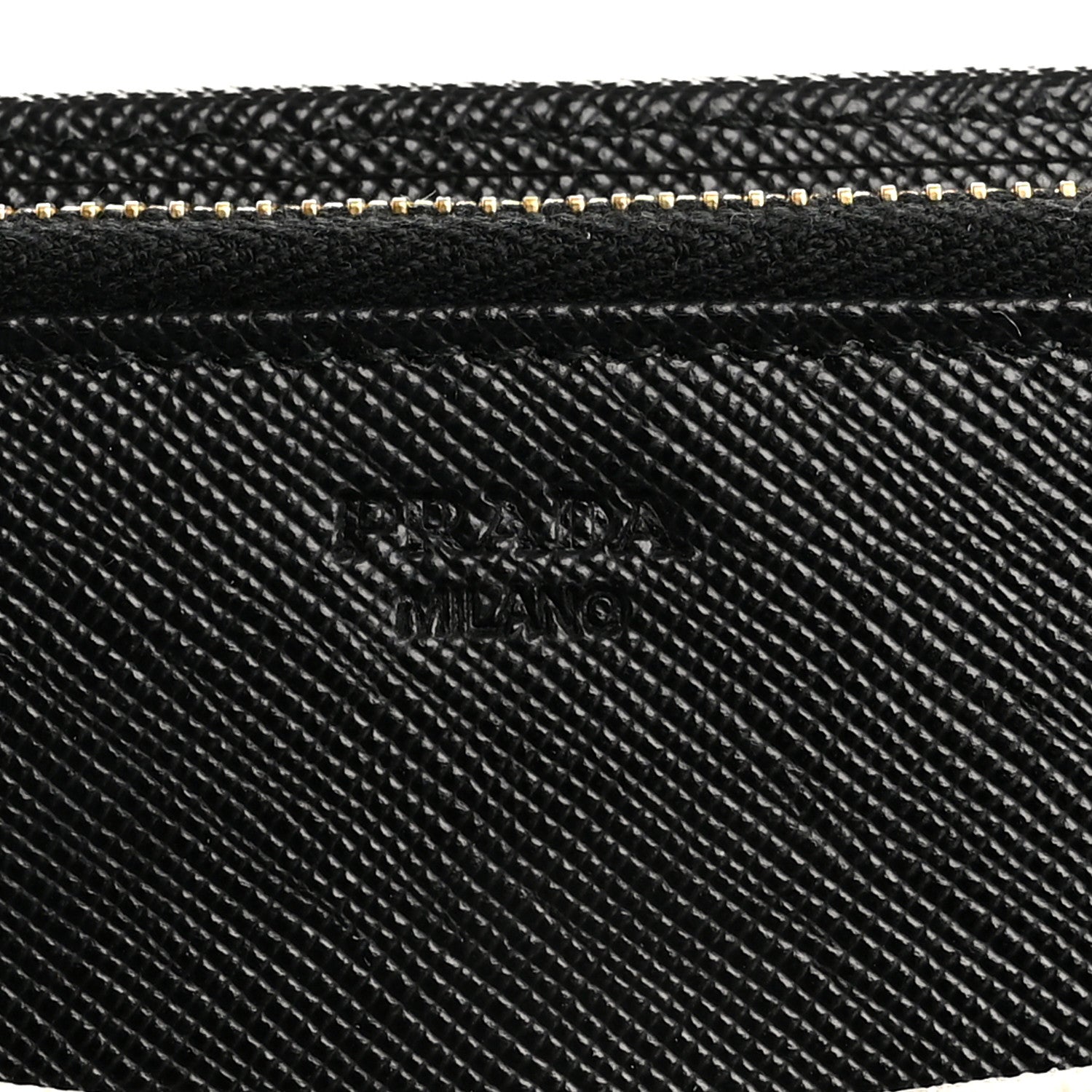 Prada Saffiano Metal Continental Flap Wallet Black White 6 of 9