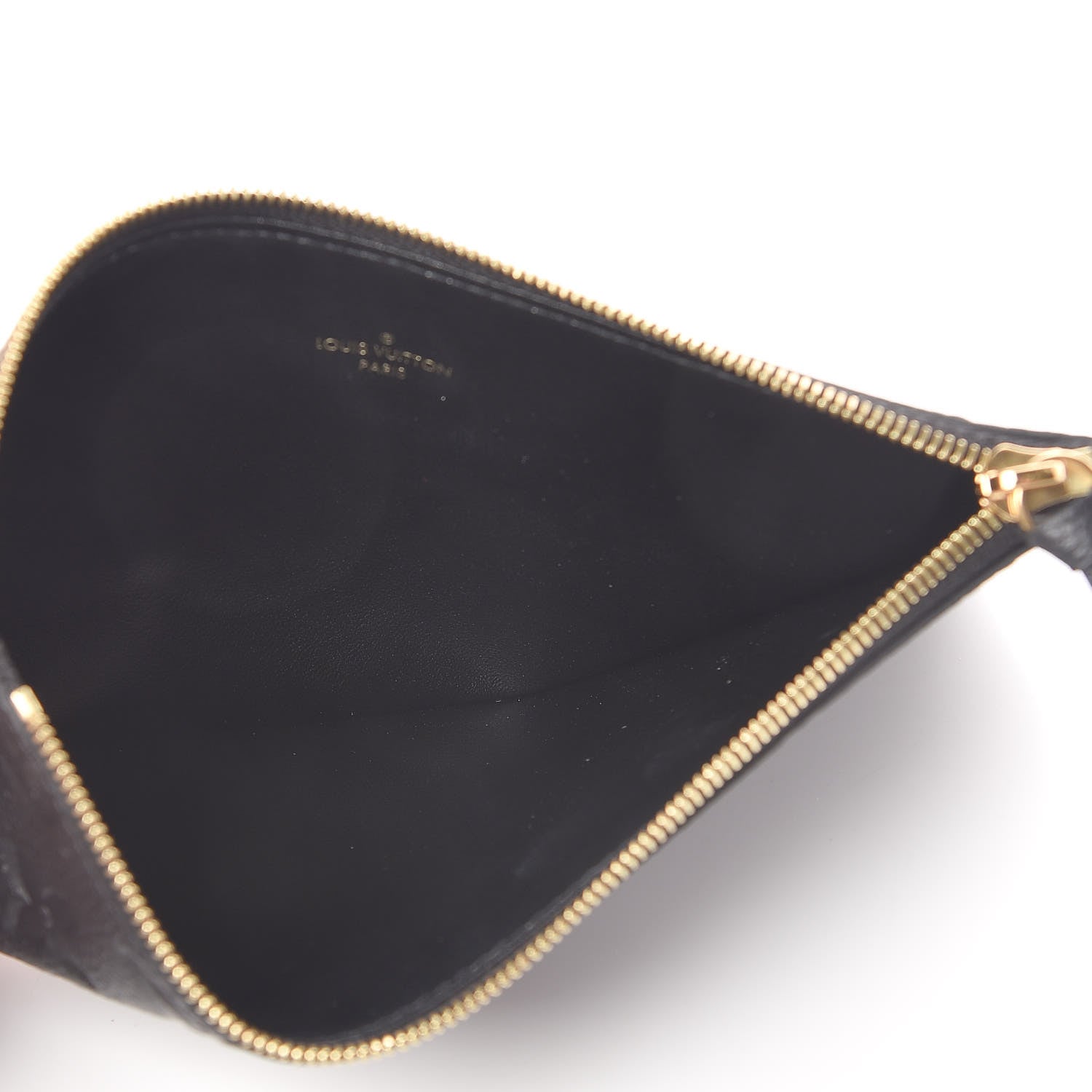 Louis Vuitton Empreinte Felicie Chain Wallet Zippered Insert Black 5 of 6