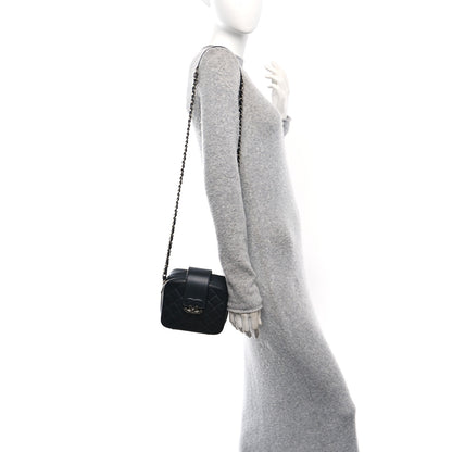 Chanel Lambskin Quilted Mini CC Box Camera Bag Black 2 of 11