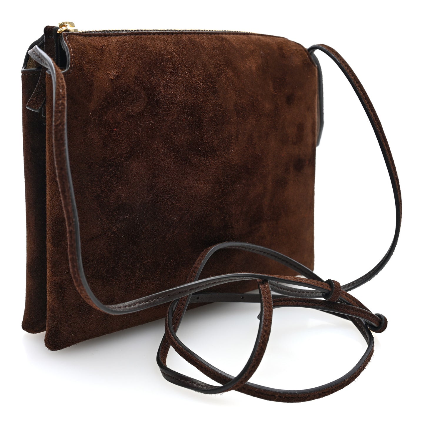 Suede Calfskin Mini Nu Twin Bag Mocha