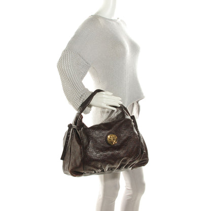 Gucci Guccissima Medium Hysteria Tote Chocolate 2 of 7