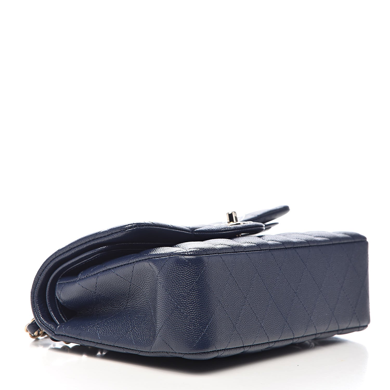 Chanel Caviar Quilted Small Double Flap Navy 4 of 11
