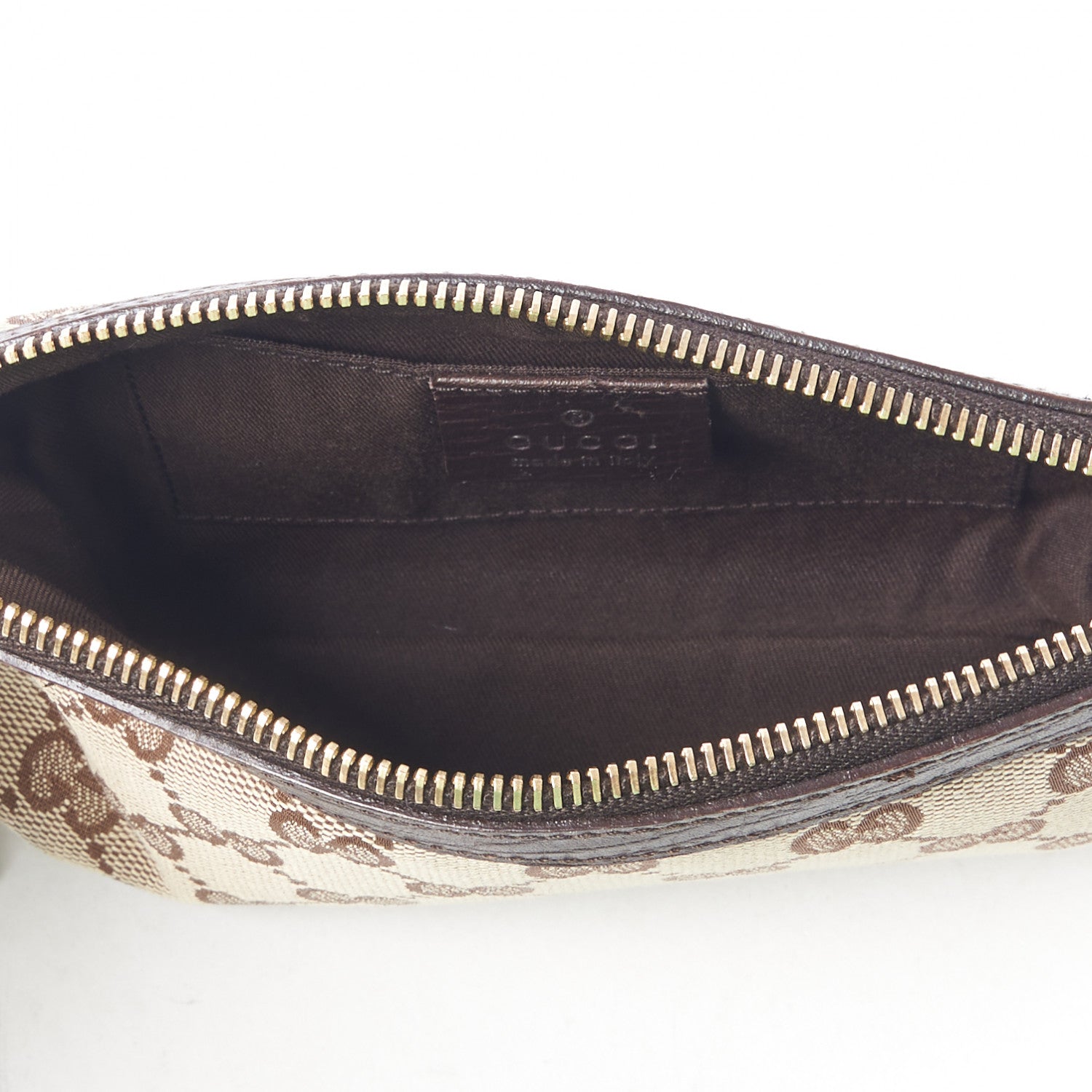 Gucci Monogram Jolicoeur Wristlet Dark Brown 4 of 8