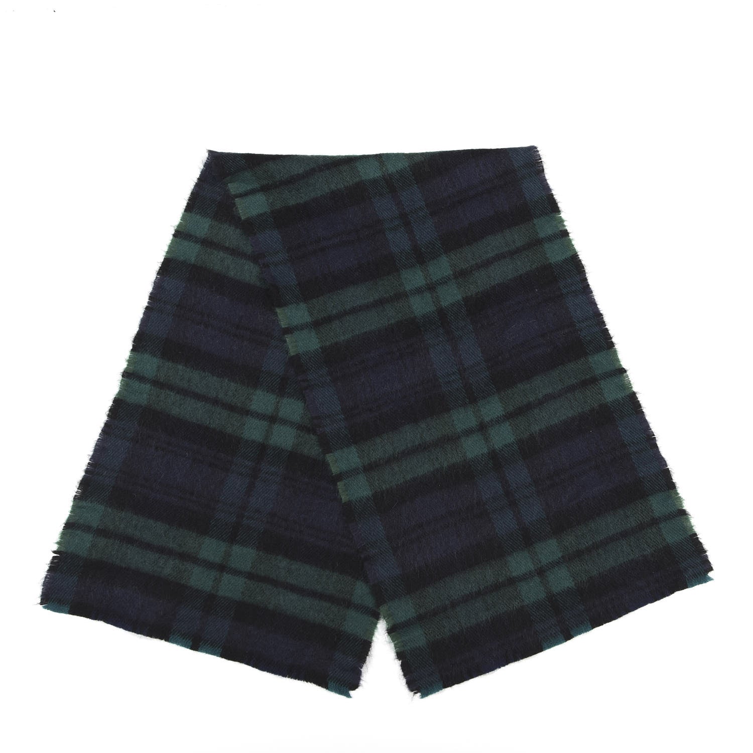 Burberry Cashmere Check Scarf Navy 2 of 3