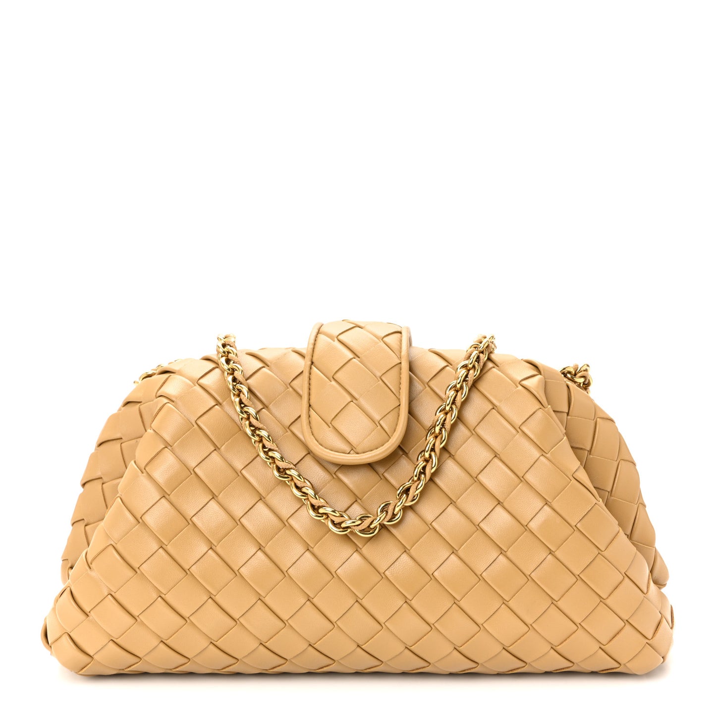 Nappa Intrecciato Teen The Lauren 1980 Clutch With Chain Praline