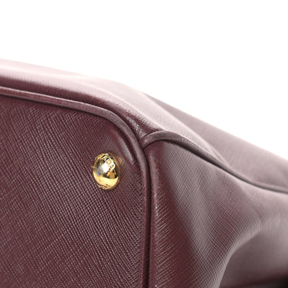 Prada Saffiano Medium Galleria Double Zip Tote Granato 11 of 19
