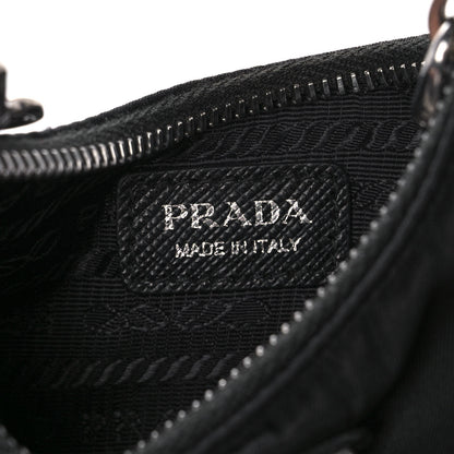 Prada Tessuto Nylon Mini Re-Edition 2000 Shoulder Bag Black 6 of 10