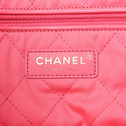 Chanel Shiny Calfskin Quilted Chanel 22 Drawstring Bag Coral Pink 7 of 10