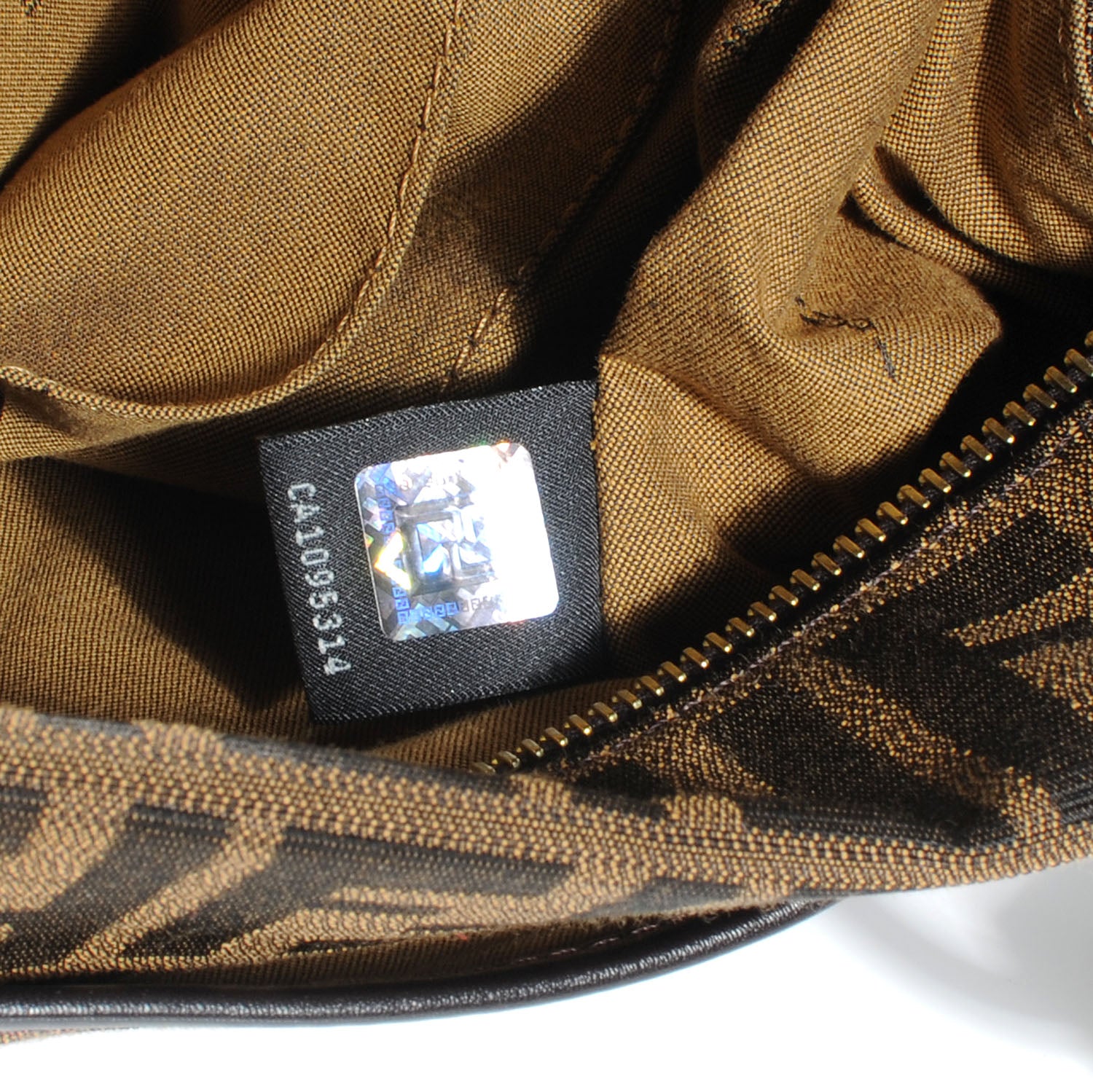 Fendi Zucca Large Chef Shopper Tote Tobacco 8 of 8