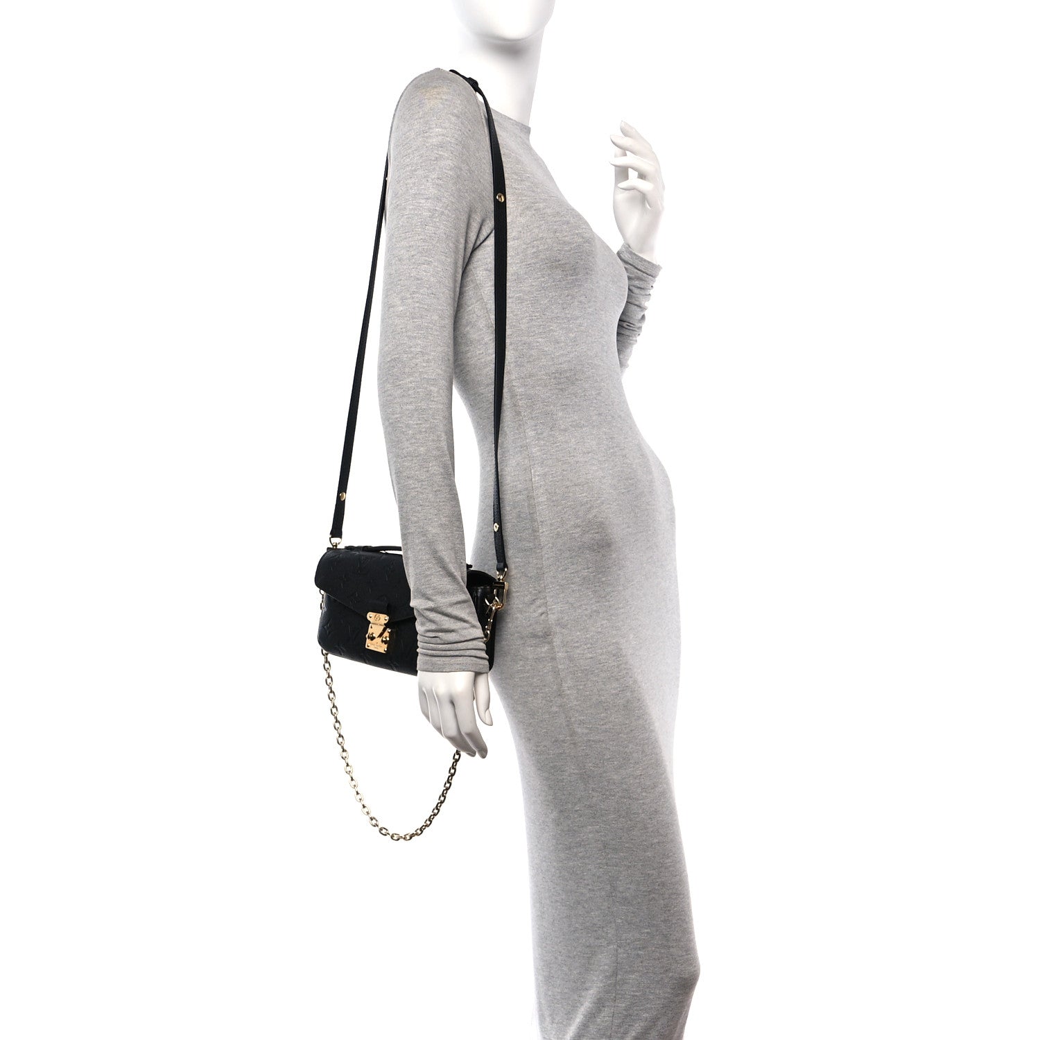 Louis Vuitton Empreinte Pochette Metis East West Black 2 of 10