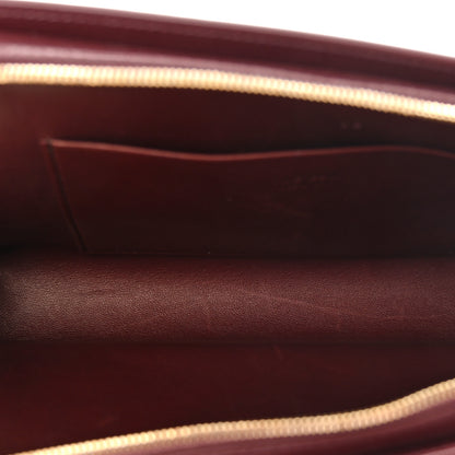 The Row Saddle Calfskin Dalia Baguette Shoulder Bag Burgundy 5 of 10