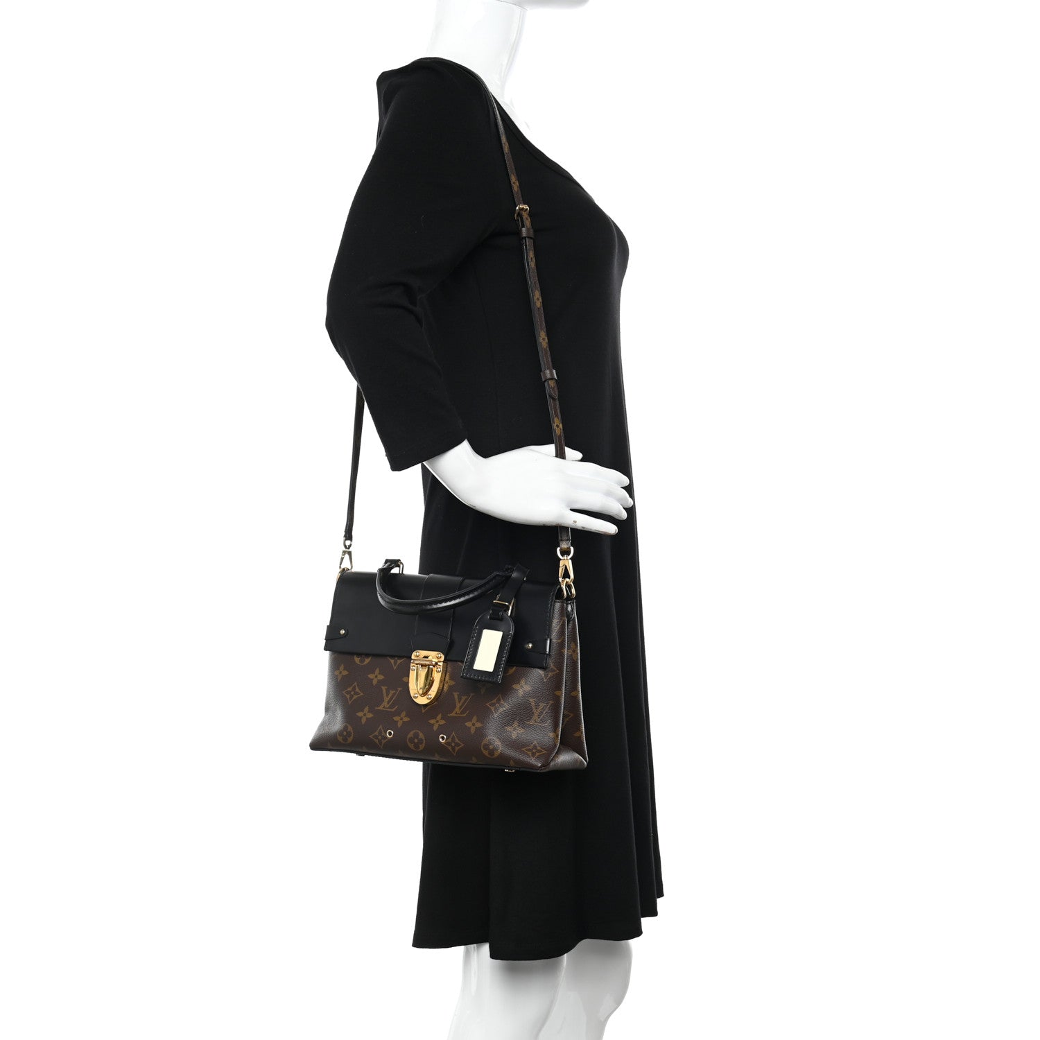 Louis Vuitton Monogram One Handle Flap Bag MM 2 of 12