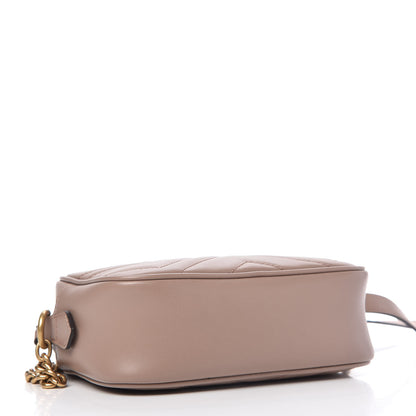 Gucci Calfskin Matelasse Mini GG Marmont Chain Shoulder Bag Porcelain Rose 4 of 10