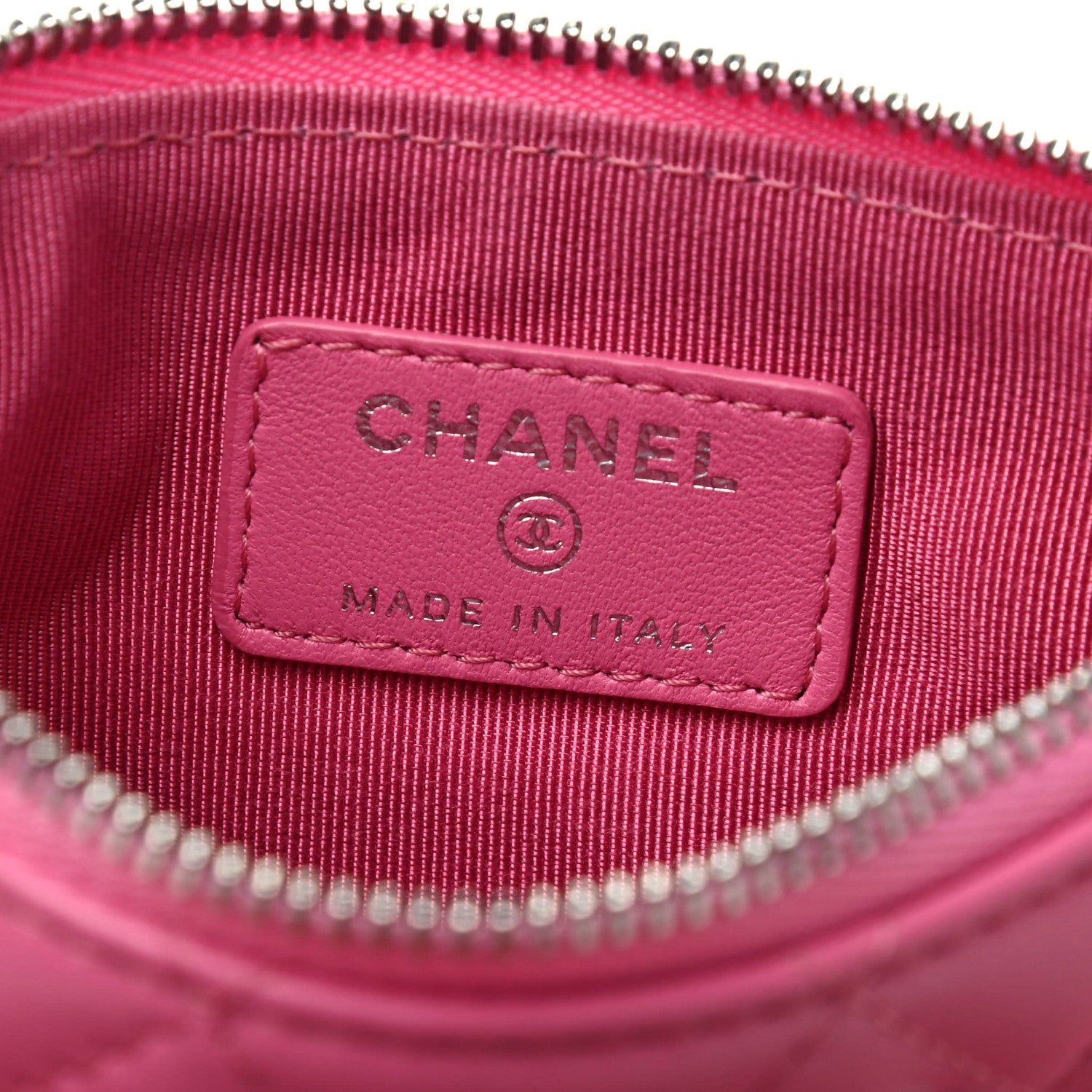 Chanel Lambskin Quilted Small Cosmetic Case Pink 6 of 8
