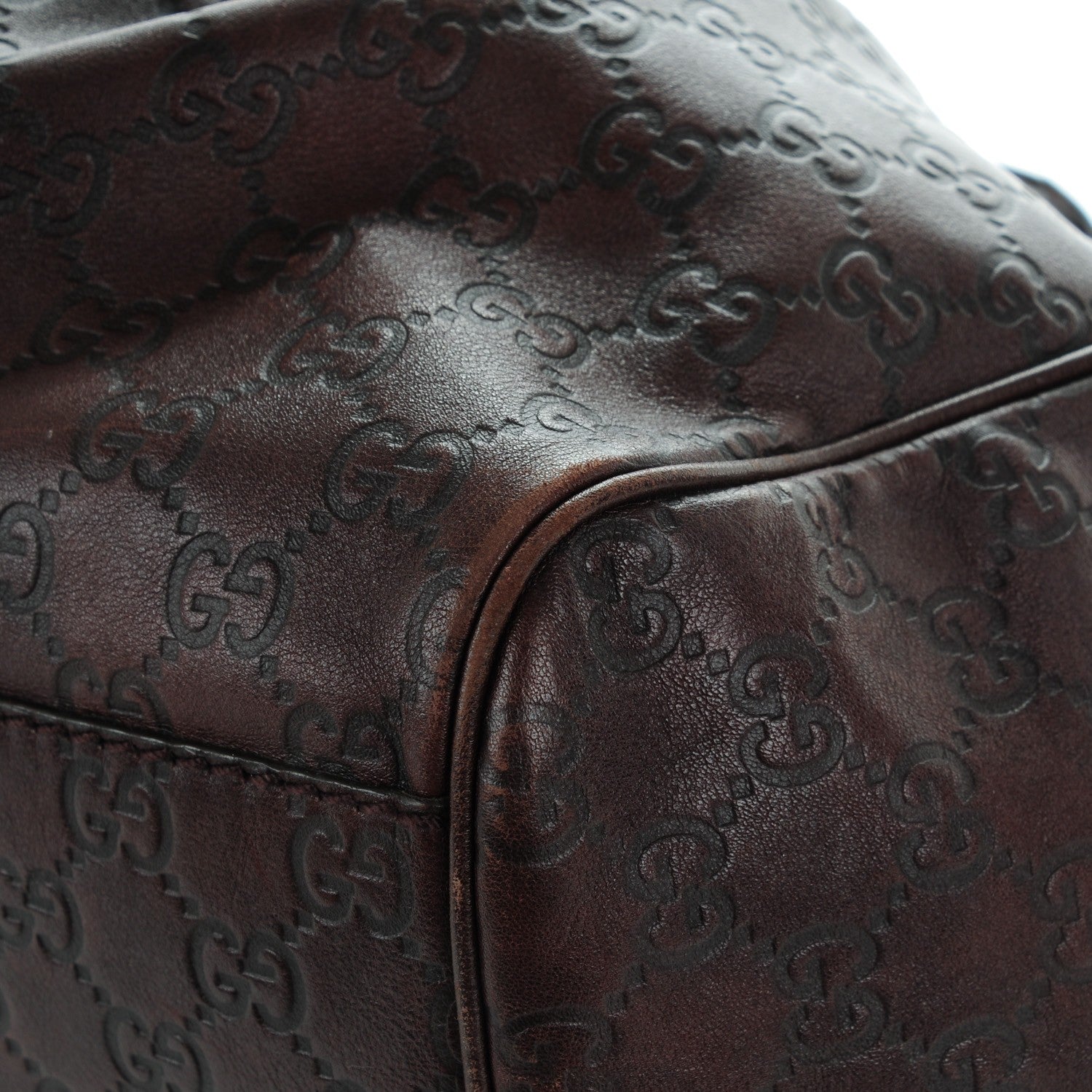 Gucci Guccissima Signature Large Sukey Tote Chocolate 8 of 10