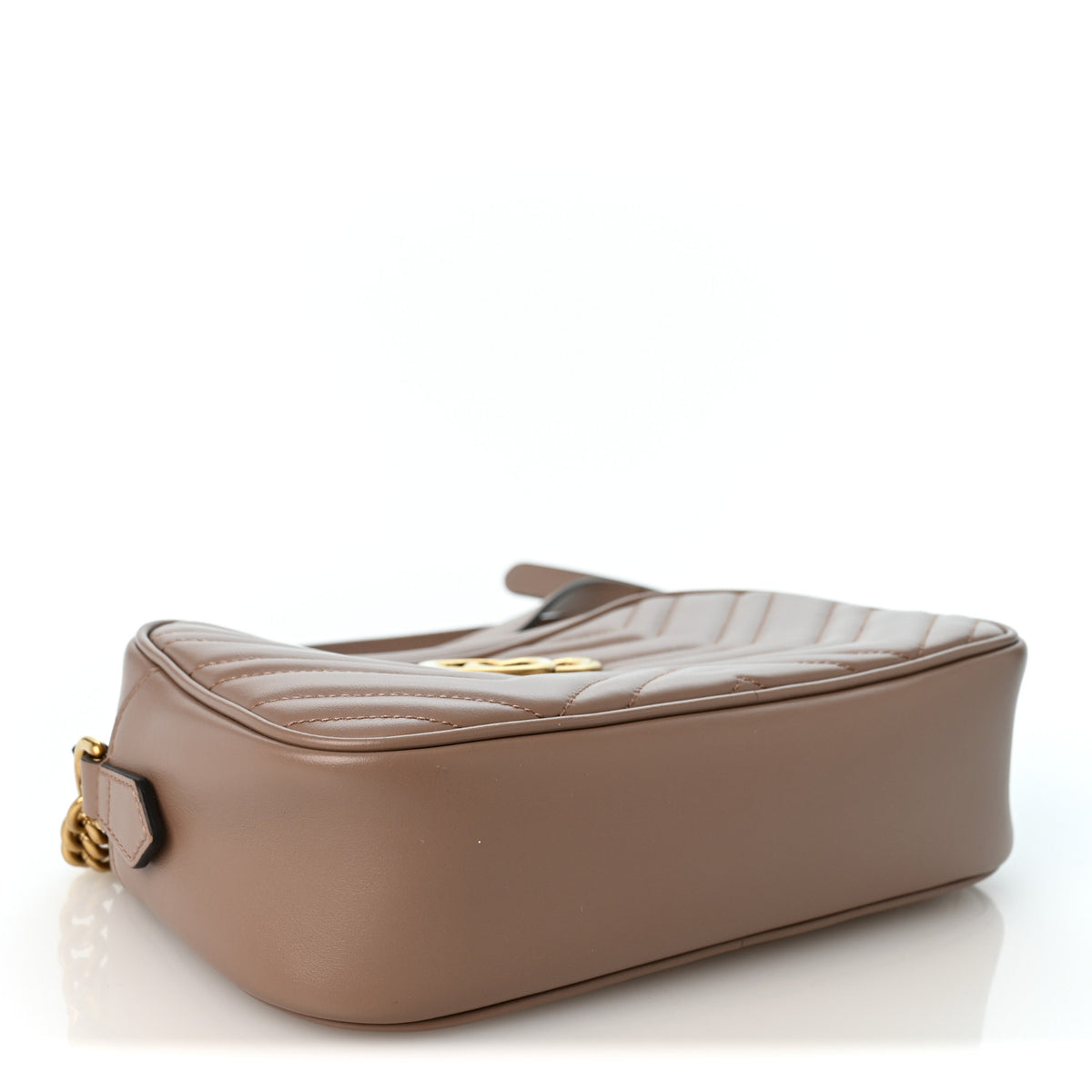Calfskin Matelasse Small GG Marmont Chain Shoulder Bag Porcelain Rose